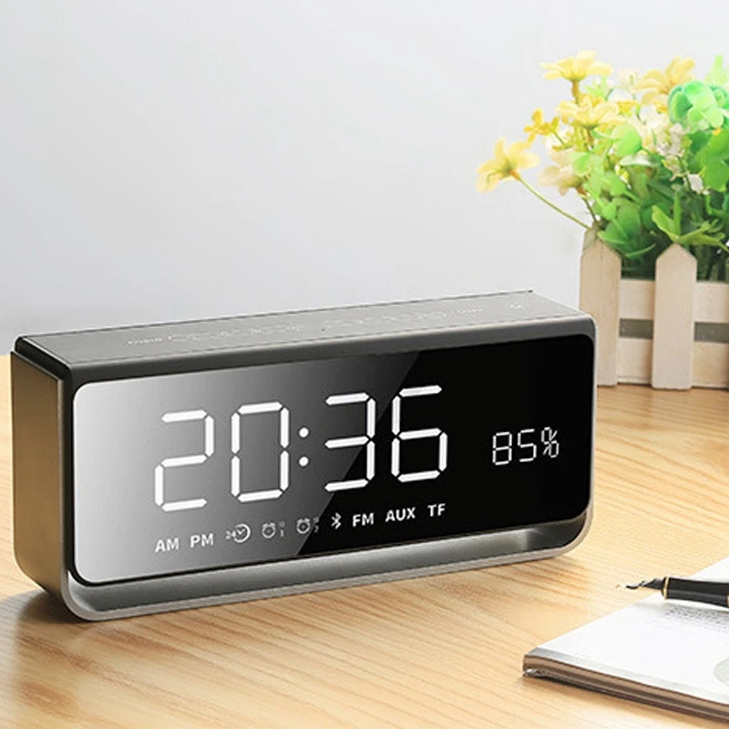 

Ge-8 Mini Bluetooth Speaker Stereo Smart Speaker with Alarm Clock Function with Fm Radio Function