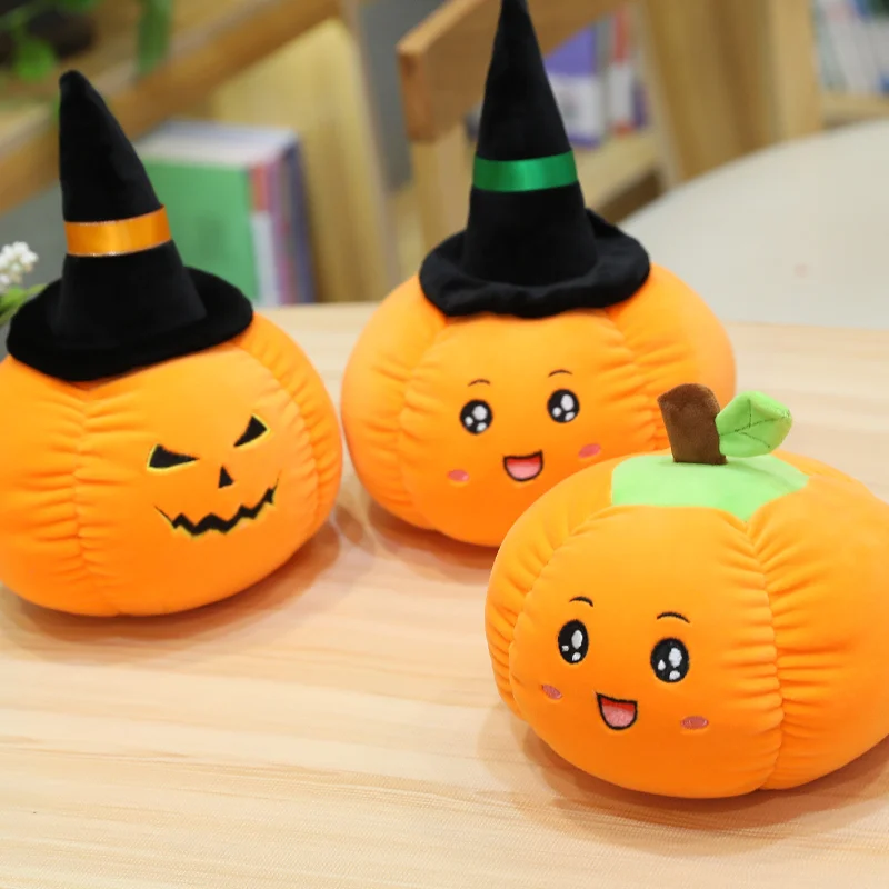 

20/35/50CM Funny Pumpkin Plush Toy Stuffed Soft Plants Doll Sofa Pillow for Kids Baby Halloween Christmas Gift Home Decor