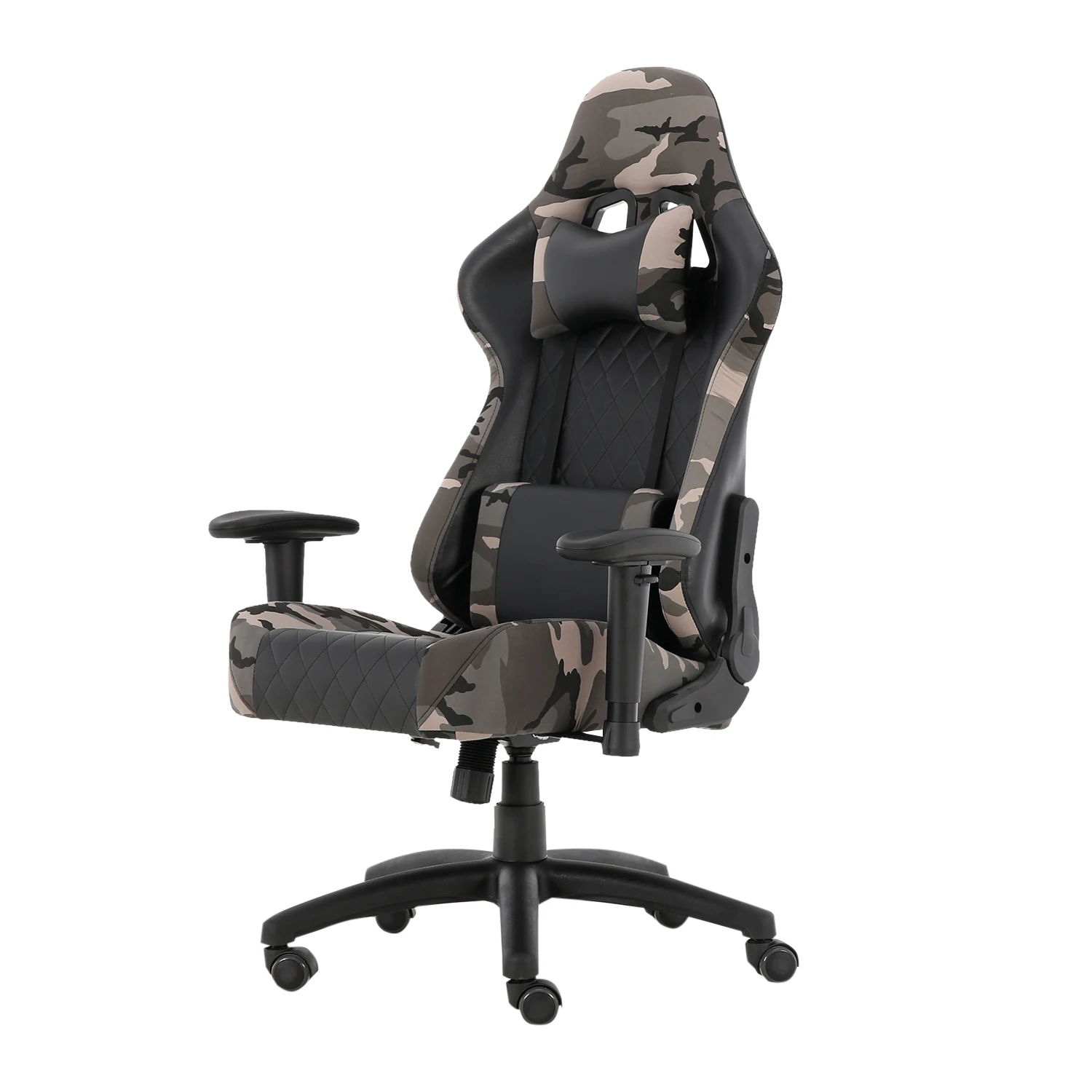 

US Warehouse Computer Desk Chair Gaming Chair Office Swivel Chairs with headrest and Lumbar Pillow Camo-B