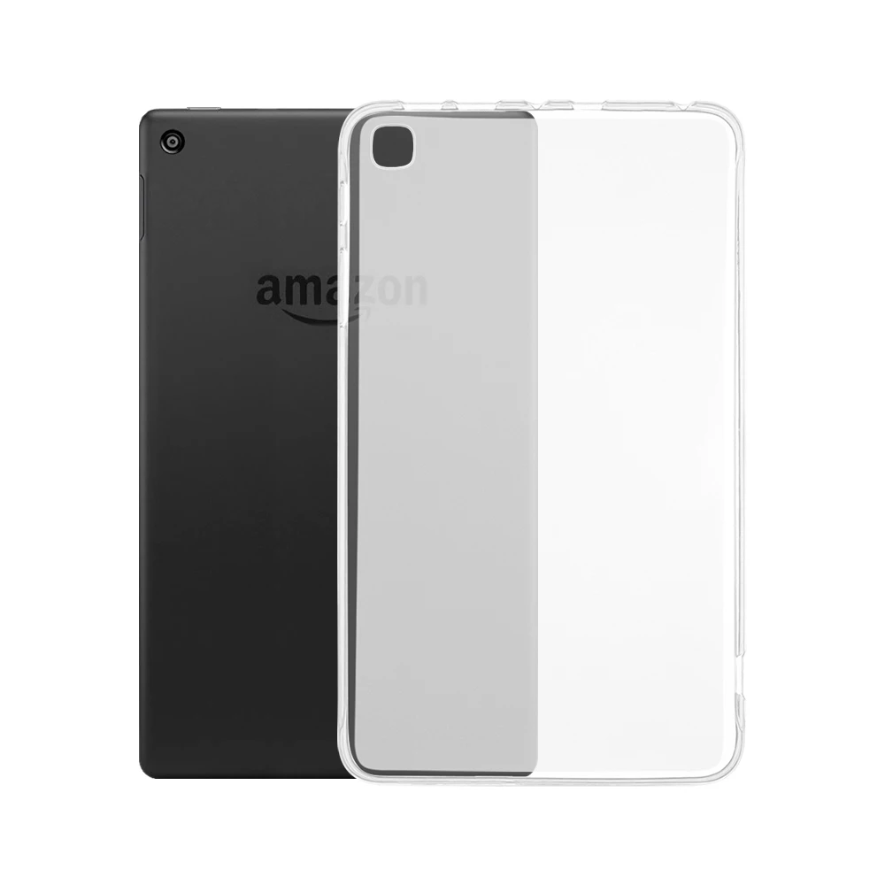 

Waterproof Tablet Case For Amazon Kindle Fire HD8 2015 2016 2017 2018 For Kindle Fire HD 8 TPU Silicone Clear Protective Cover