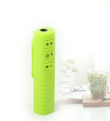 Green 3,5 мм разъем для громкой связи Bluetooth автомобильный комплект беспроводной Aux Bluetooth приемник адаптер для наушников Iphone Ipad PC музыка MP3 динамик - Цвет: Green