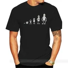 Футболка из 100% хлопка с круглым вырезом на заказ, женская футболка bender evolution geek, мужские футболки с принтом