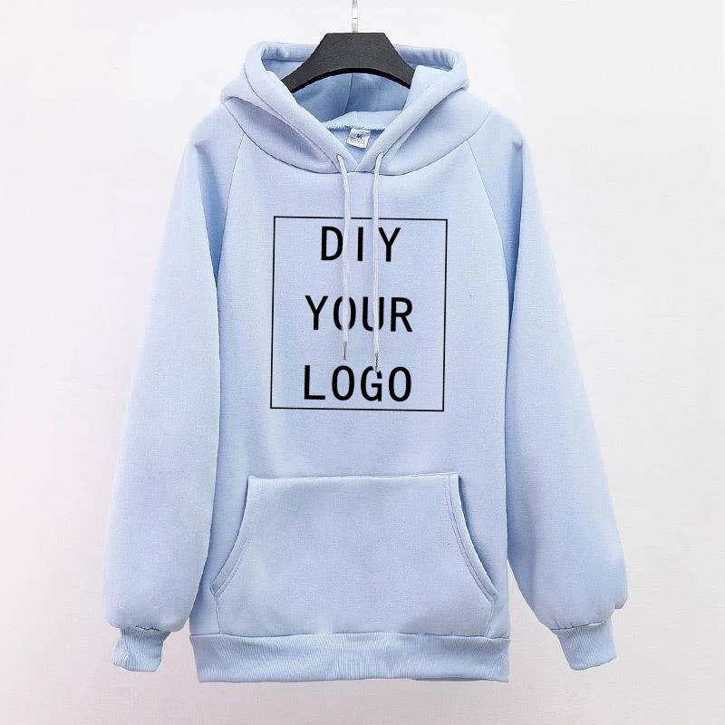 

self-made women's oversize Sweatshirt DIY YOUR LOGO Hoodies Custom pictures Hoody Full Sleeve unisex student Pullovers clothes