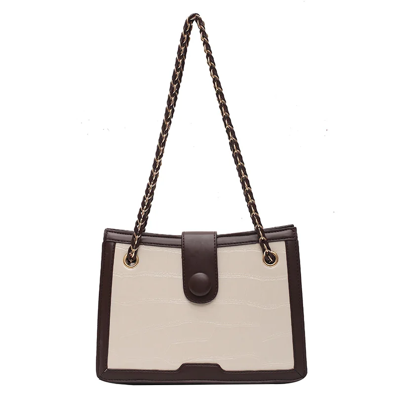 

Stone pattern Large Tote bag 2020 Fashion New High quality PU Leather Women's Designer Handbag Chain Shoulder Messenger Bag