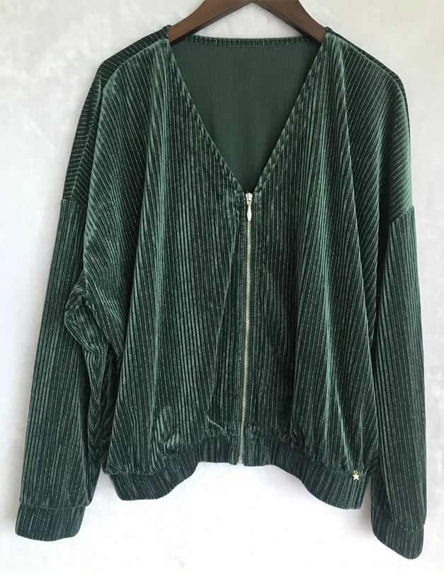 Женская юбка осень/зима 2019 простой шикарный зеленый Повседневный вельветовый