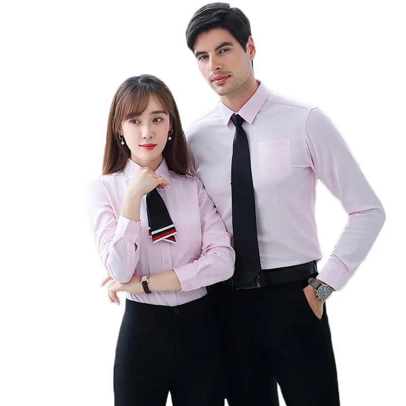 

2020 capable business shirt, business dress, formal dress, long sleeve shirt, solid color shirt, uniform for men and women