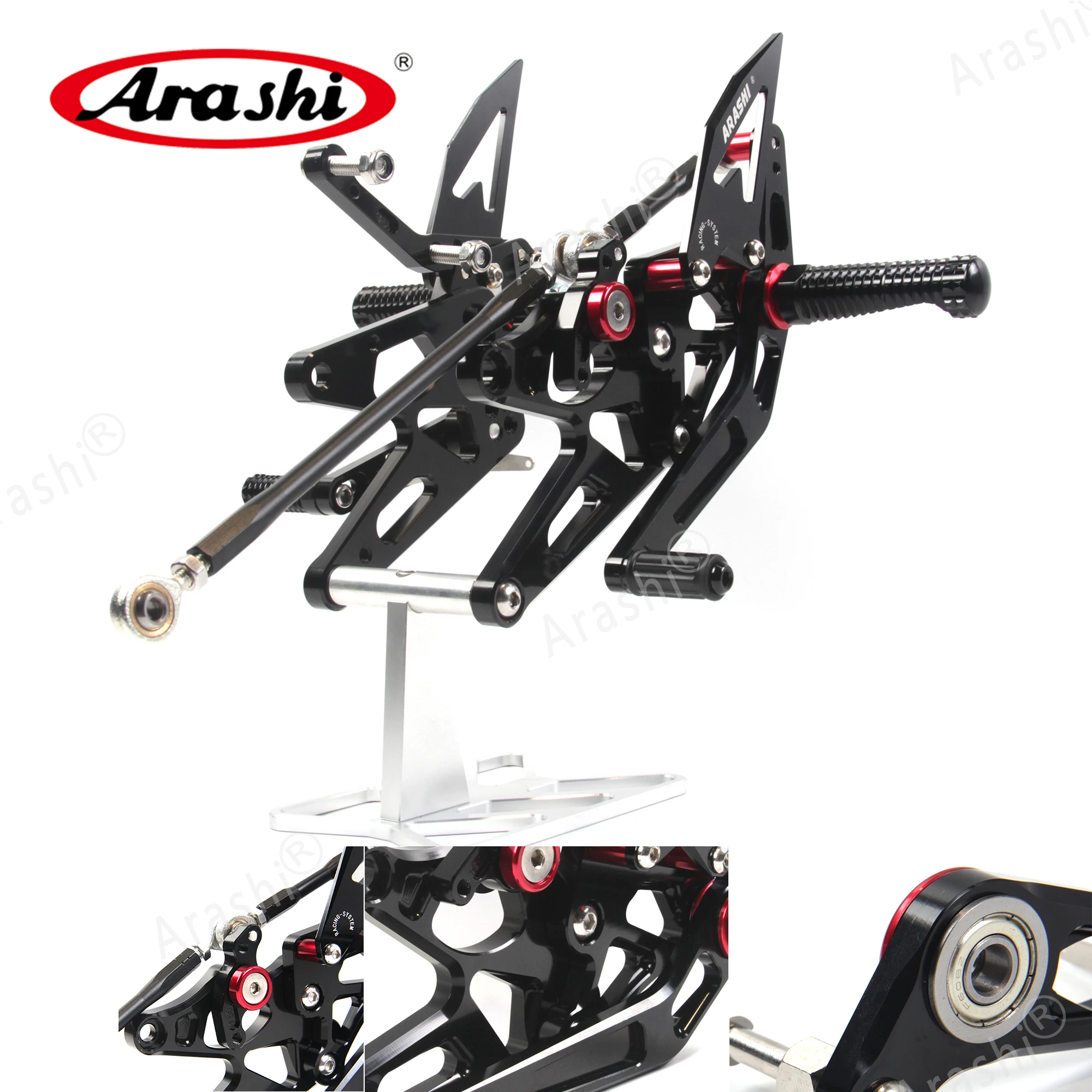 Араши CNC Регулируемая подставка для ног YAMAHA YZF R1 2005 2006 подножки задние комплекты