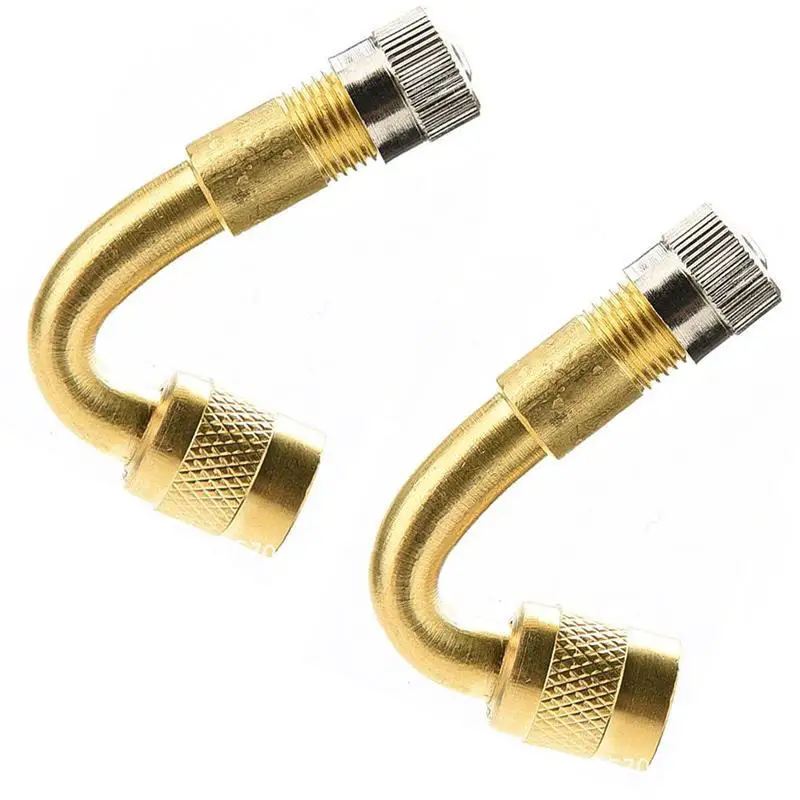 

Car Motorcycle Metal Tire Valve Rod Extension With 45 Degree Adapter Motorcycle Automobile Electric Vehicles Good Sealing