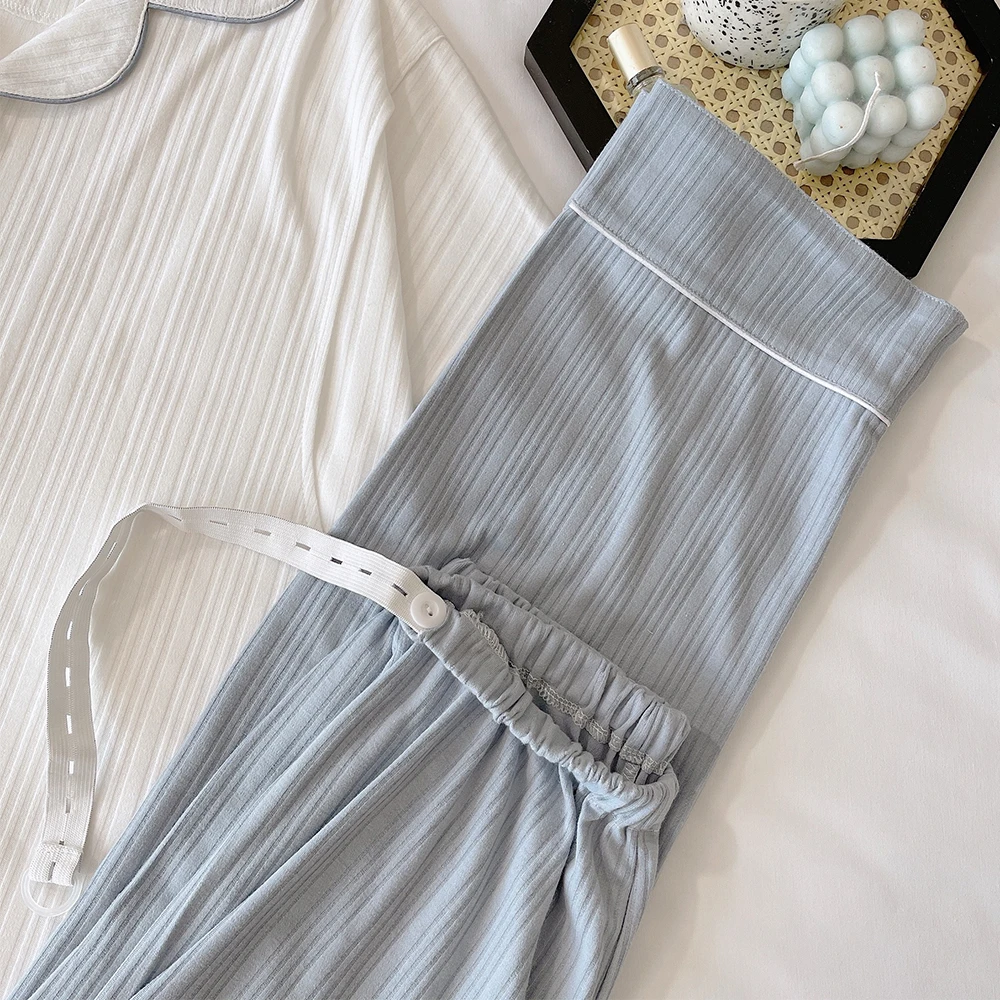 

Spring Autumn Cotton Maternity Nursing Sleepwear Sets Loose Pajamas Suit Clothes for Pregnant Women Pregnancy Home Lounge Wear