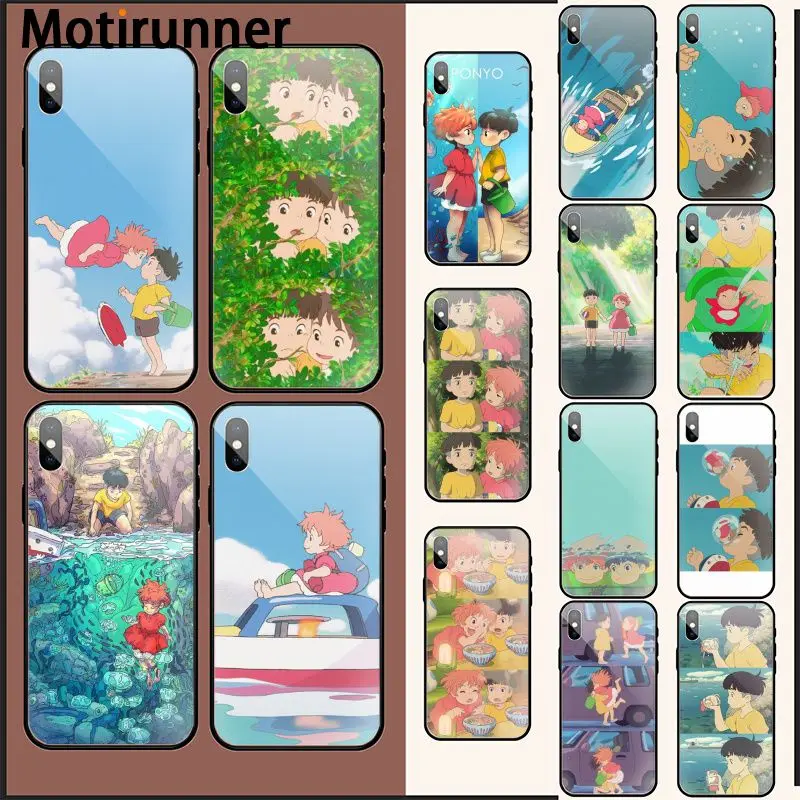 Motirunner мультфильм студия Ghibli Ponyo на скале чехол для телефона iPhone 11 pro XS MAX 8 7 6 6S Plus X 5