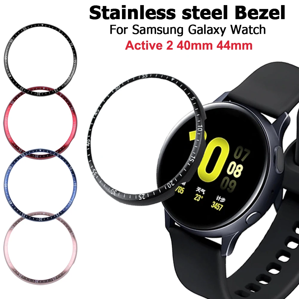 

Корпус для часов Samsung Galaxy Watch active 2 44 мм 40 мм, металлическое кольцо с защитой от царапин, аксессуар из алюминиевого сплава