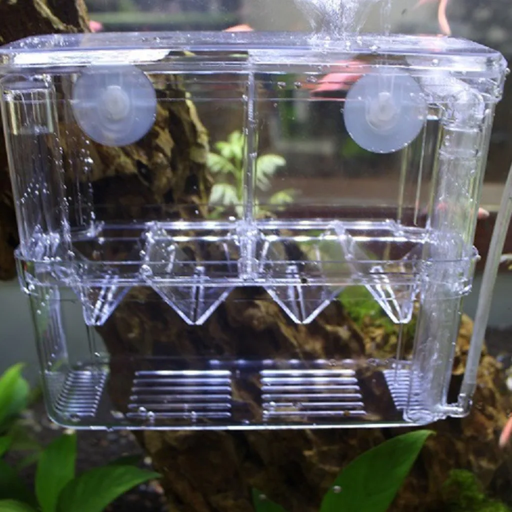 Большая акриловая коробка для разведения рыб аквариум ящик заводчиков двойные