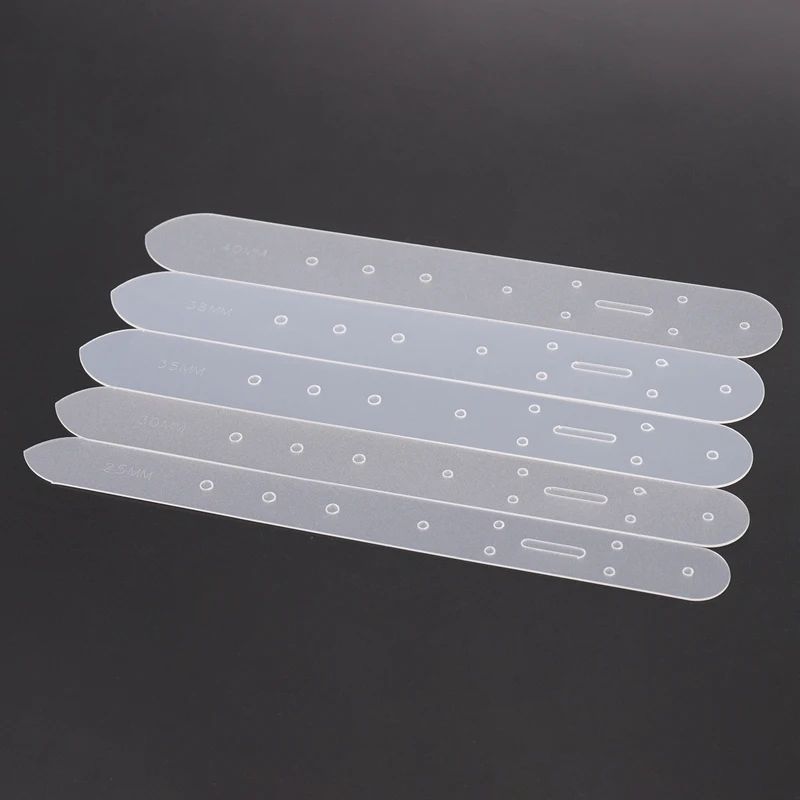 5Pcs Set Acrylic Leather Belt Buckle Head End Templates Stencil Tool | Дом и сад