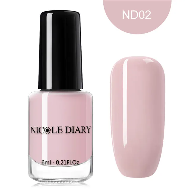 NICOLE DIARY 6 мл жемчужный Радужный лак для ногтей отшелушивающийся на водной основе лак для ногтей маникюр Дизайн ногтей Декоративный Лак - Цвет: Оранжевый
