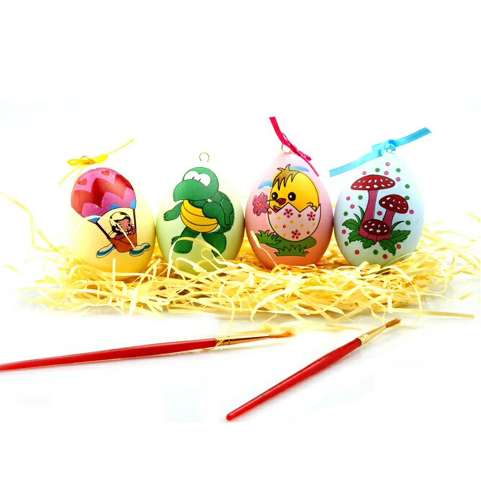

DIY Custom Easter Eggs Plastic Egg Painting Decoration Children's Hand Painted Eggs Christmas Children's Toys