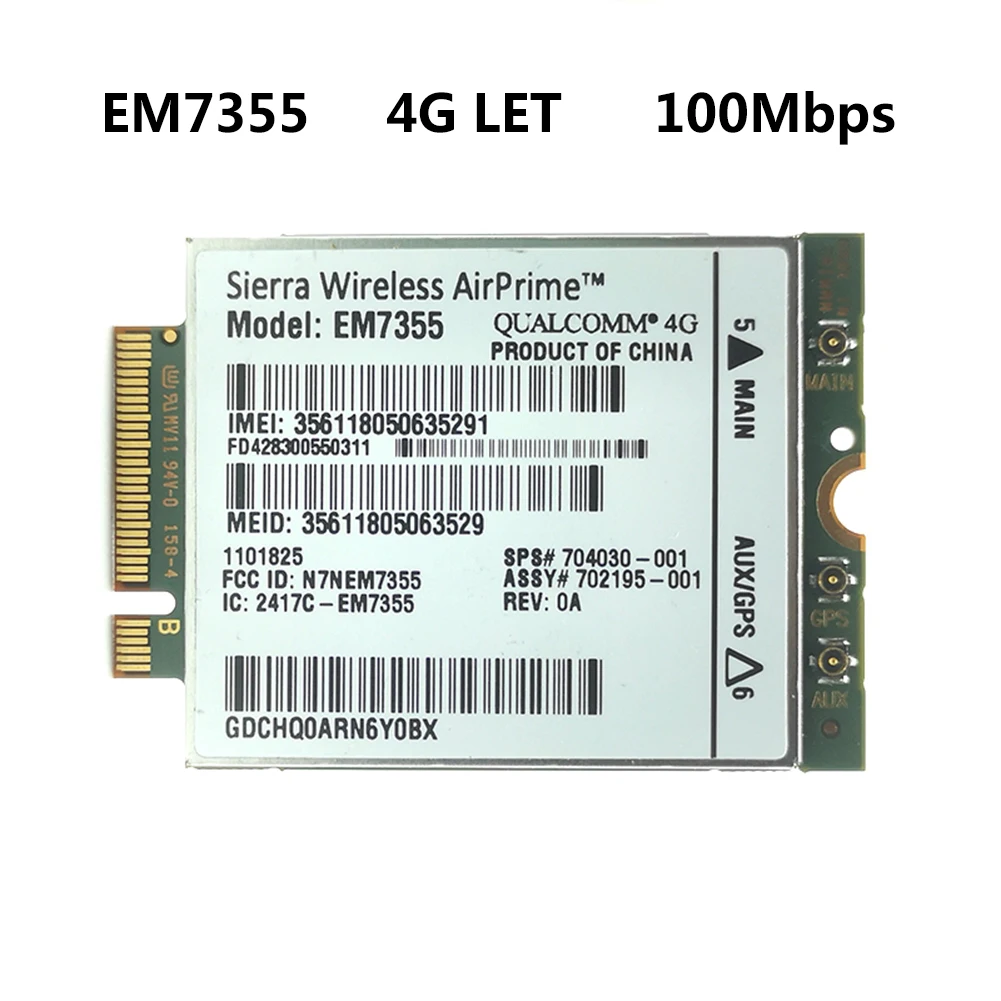 Высококачественный модуль EM7355 3G/4G LTE для HP 740 750 820 840 850 G1 ZBOOK14 15 | Компьютеры и офис