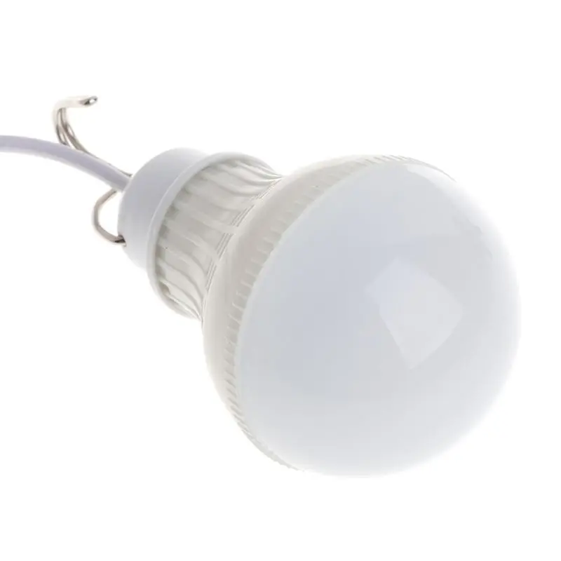 

5W 10 LED Energy Saving USB Bulb Light Camping Home Night Lamp Hook Switch 97BB