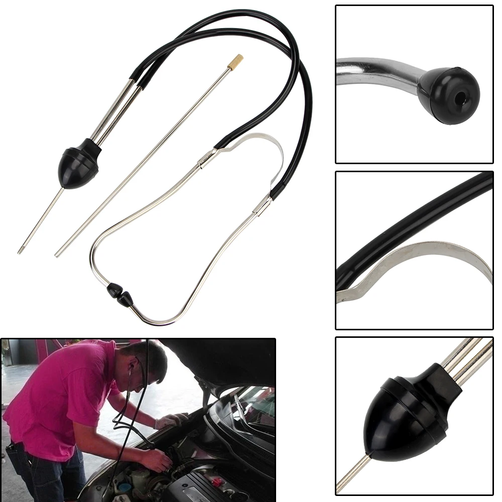 

Car Engine Block Diagnostic Tool Anti-shocked Mechanics Cylinder Stethoscope Engine Analyzer Auto Engine Hearing Tool