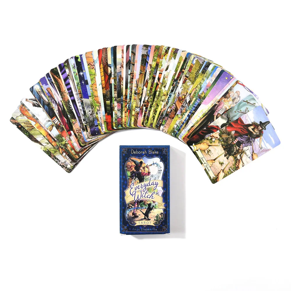 

Full English 78 Cards Family Entertainment Everyday Witch Tarot Card Tarot Deck Oracle Card Board Game