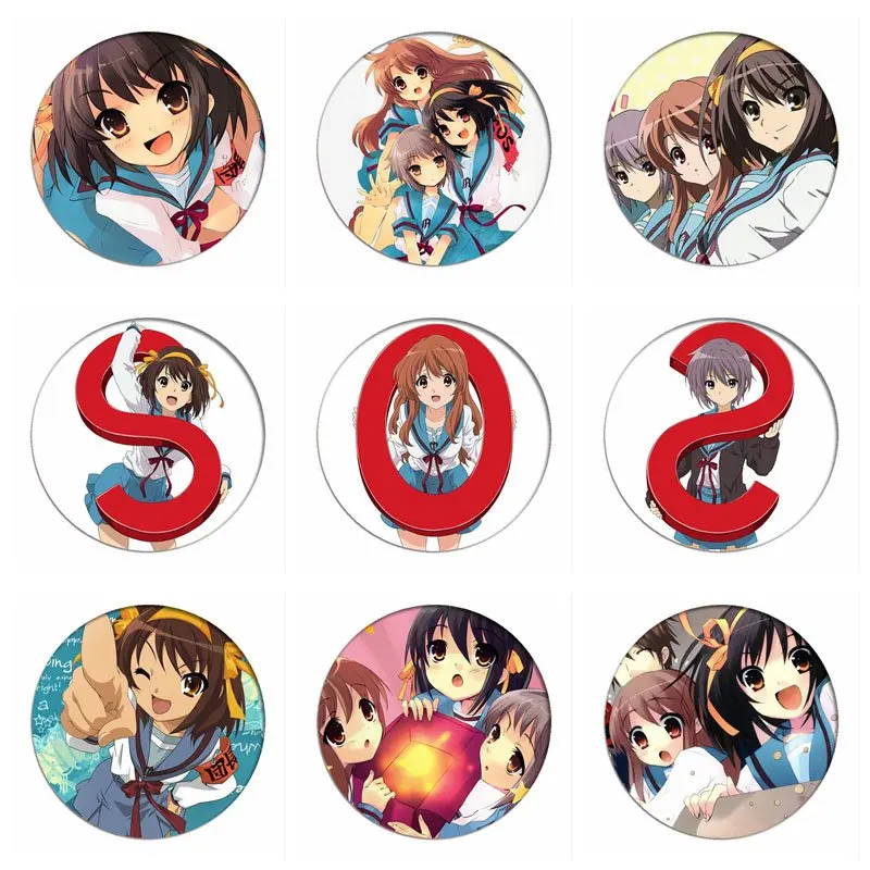 Брошь из мелохоли сузумии Харухи брошь искусственной кожи коллекция значков