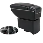 Подлокотник для Volkswagen VW Polo Sedan 2011-2012, центральный автомобильный подлокотник, аксессуары для модификации, зарядка через USB