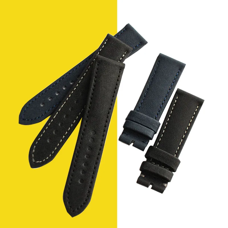 Ремешок для часов из натуральной кожи нейлоновый 23 мм | Наручные часы