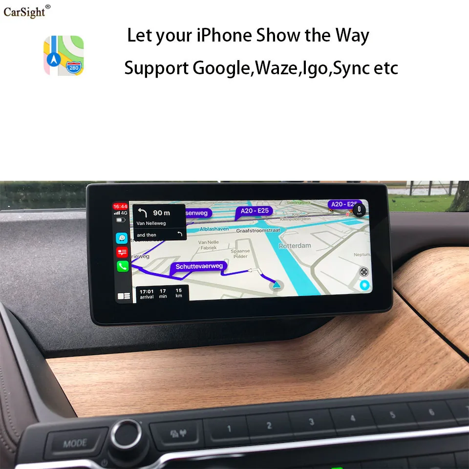 Универсальный интерфейс CarPlay AirPlay зеркальное беспроводное Android авто для BMW F32 F33 F35