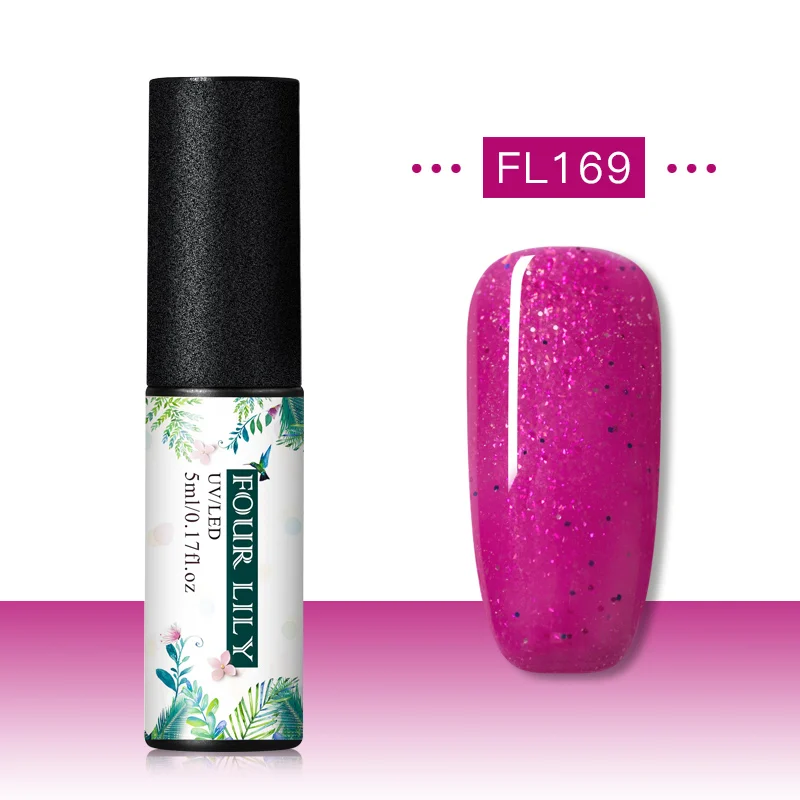 CS06940 Четыре лилии Гель-лак набор УФ Vernis Полупостоянный праймер верхнее покрытие 5 мл цветной гель для ногтей лак Nagellak Soak Off лак - Цвет: CS06940