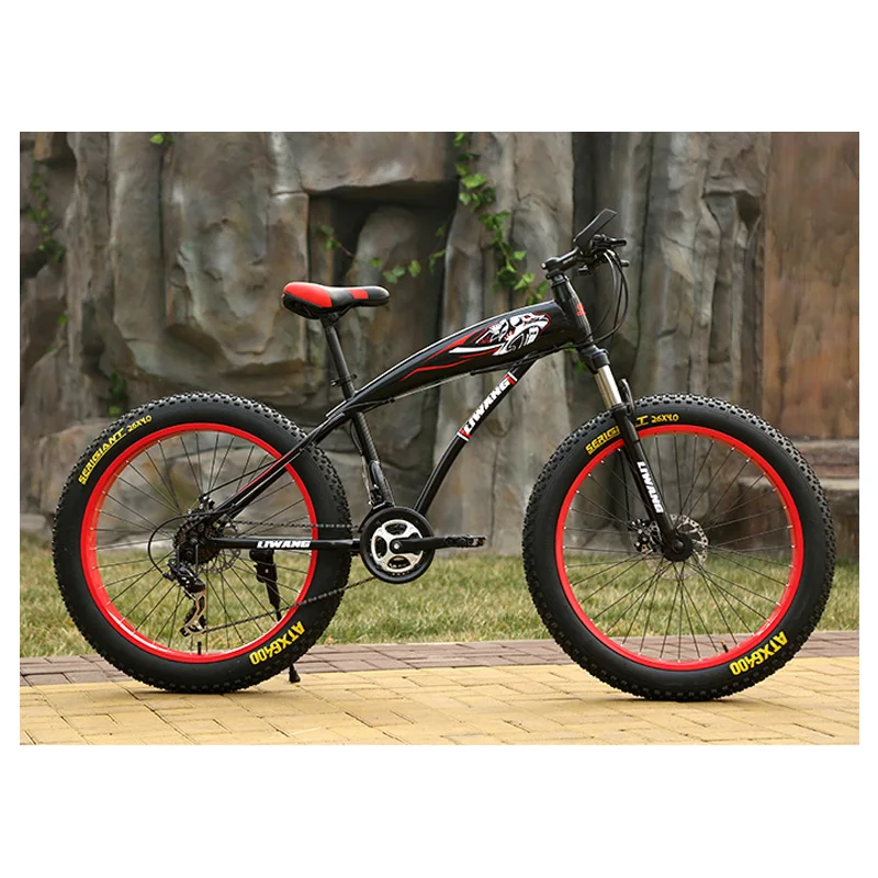 

Snowmobiles 24/26 Inches Double Disc Brake Rigid Frame Big Tires Mountain Bike 21 Speed 24 Speed 27 Speed