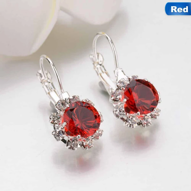 Женские серьги каффы с кристаллами 6 цветов|Серьги-подвески| |