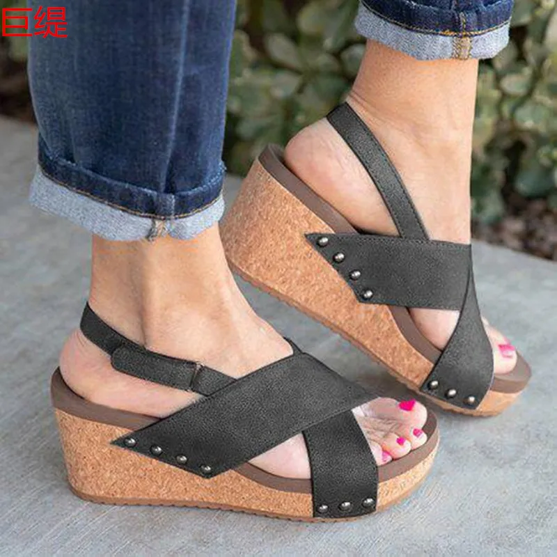 

Women's Summer New Sandals Platform Buckle Large Size Light Bottom Sandals platform sandals sandalias de verano para mujer