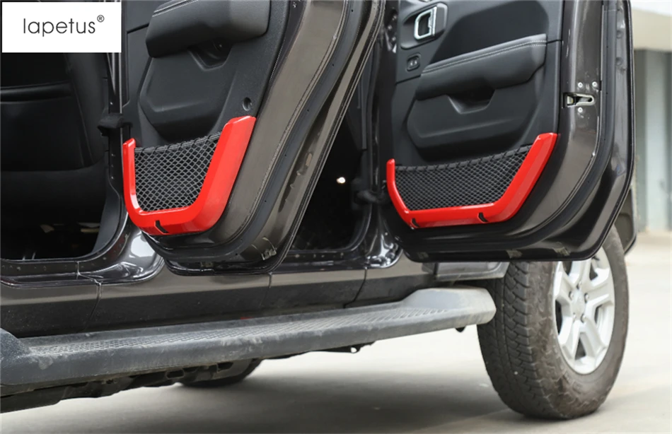 Lapetus аксессуары для Jeep Wrangler JL 2/4 двери внутренняя дверная ручка подлокотники литейный Ящик Контейнер для хранения чистая молдинг крышки