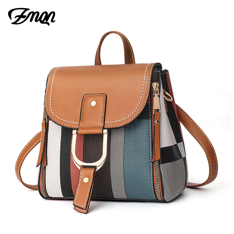 

Модные рюкзаки ZMQN для женщин 2020, рюкзак из искусственной кожи популярных цветов, женские школьные сумки для девочек-подростков, женские сум...