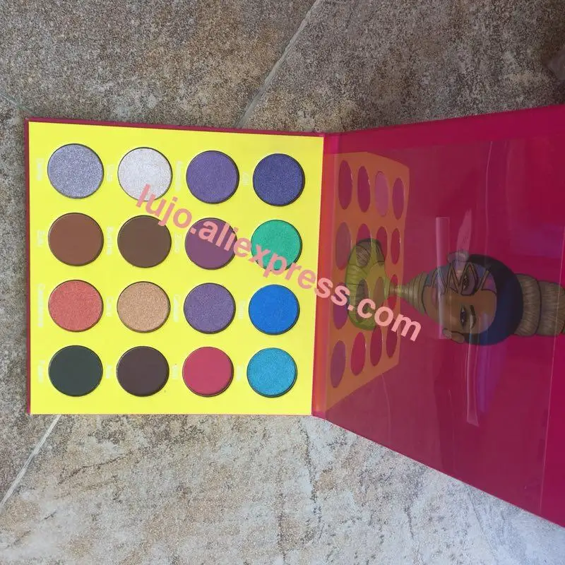 16 цветов маскарадные тени для век макияжные палитры матовые мерцающие высокие