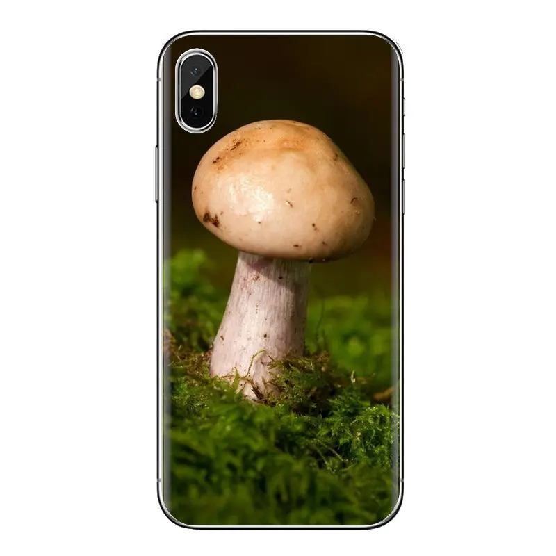 Мягкий прозрачный просвечивающийся чехол Чехлы макро гриб для Samsung Galaxy A3 A5 A7 A9 A8