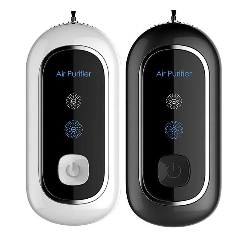 

Подвесной очиститель воздуха для шеи, стильный персональный портативный мини-вентилятор со встроенным вентилятором, генератор отрицатель...