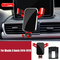 car adjustable mobile phone holder for mazda 3 axela 2014 2015 2016 2017 2018 2019 air vent mount gravity bracket accessories