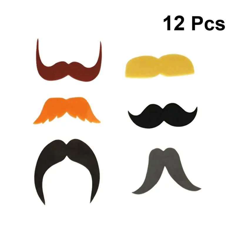 

12pcs Glass Cup Marker Beard Design Cup Identifier Glass Cup Labels Tags Sign Party Banquet Bar