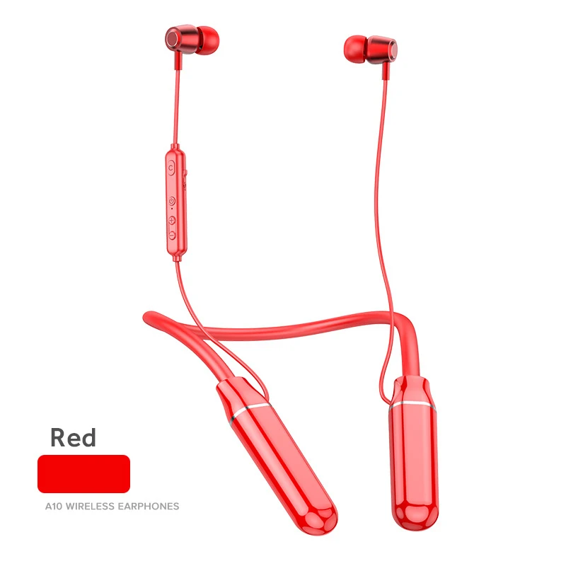 

TWS Neckband Earphones Bluetooth Wireless Waterproof Large Battery Support TF Card Stereo Bass Sport Headsets Earbuds