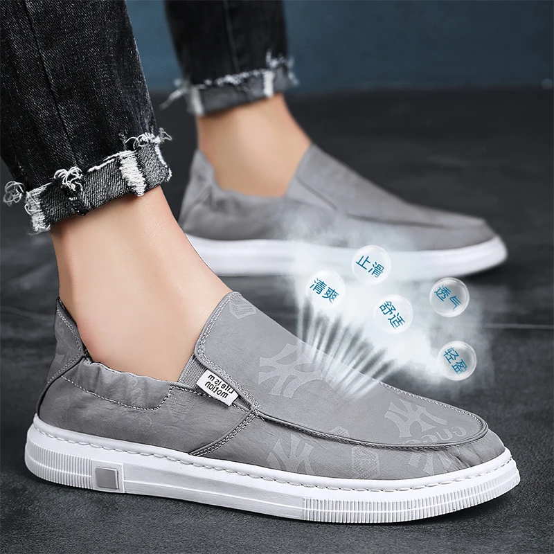 

mens Man leisure sport slip causal zapatos men sapatos high sneakers Male 39 breathable de korean lona Mens black informales s