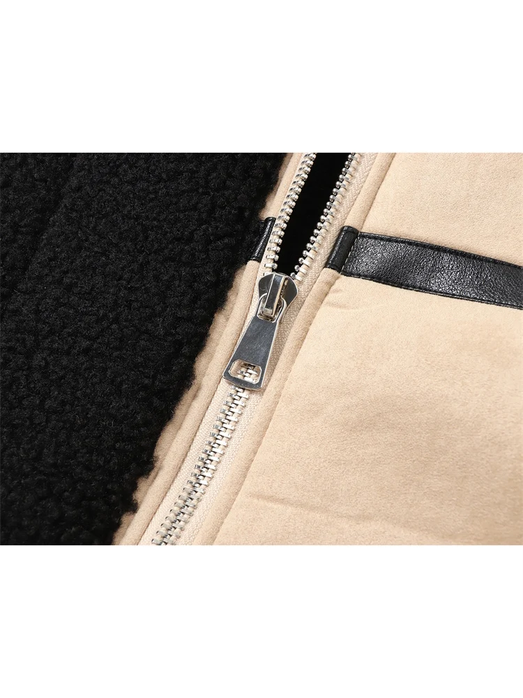 Зимняя женская меховая куртка с поясом на молнии свободная теплая утепленная из