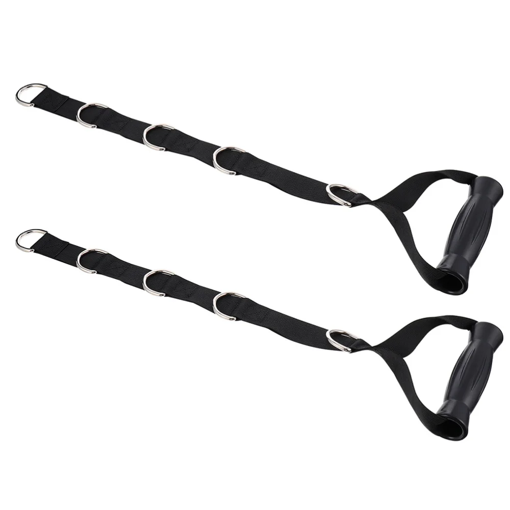 

2pcs Exercise Rope Strength Training Rope Gym Fitness Equipment (Black)