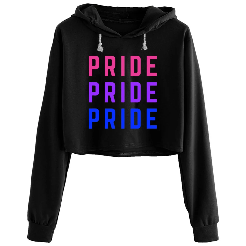

Женские радужные худи Y2k Kawaii Goth Grunge Pullover Bi Pride Bisexual