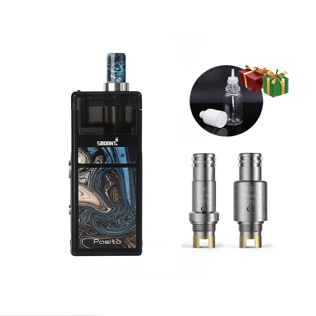 black Smoant Pasito стартовый набор Pod Vape ручка 1100 мАч ремонтопригодная pod система 3 мл распылитель MTL DTL Vape комплект vs Orion DNA Jester - Цвет: black