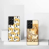brushwood doge shiba phone case for samsung a51 a32 a52 a71 a50 a12 a21s s10 s20 s21 plus fe ultra