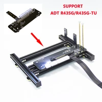 diy external graphics card base graphics card holder with power base for atx sfx psu aluminum frame support adt r43sgr43sg tu
