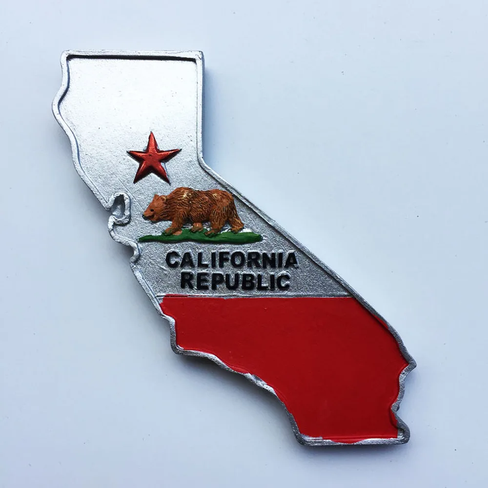 BABELEMI 1 шт. Новая креативная карта Калифорнии США туристический сувенир для