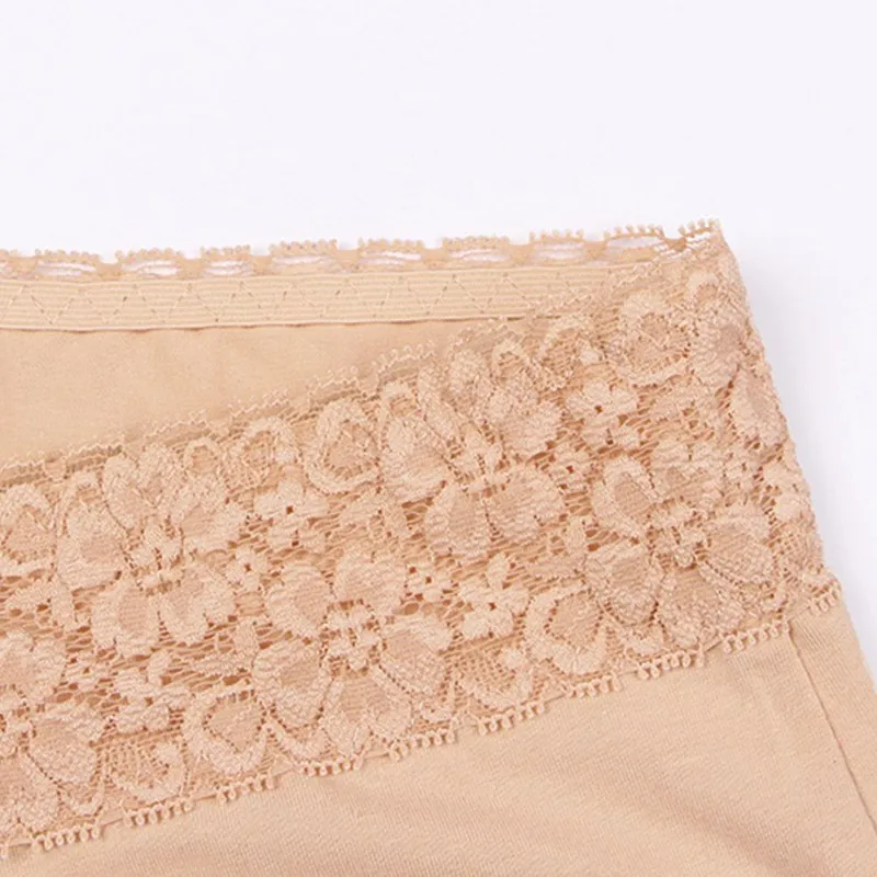 

Women's Lace Briefs Large Size Belly Lifting Hip Cotton High Waist Elastic Underwear Women's Cotton Underwear