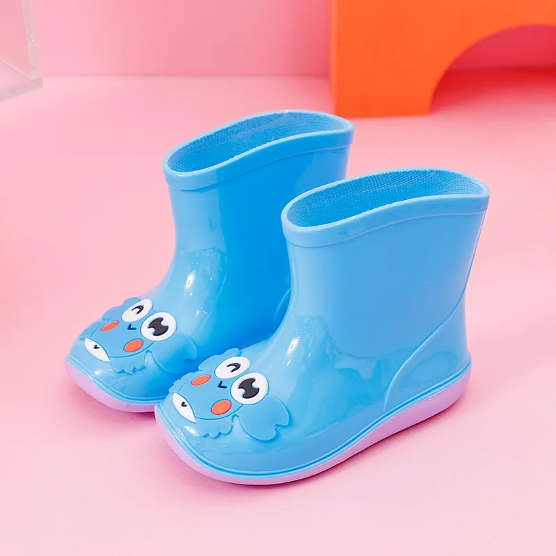 Новая модная детская обувь Резиновые сапоги для маленьких девочек с рисунком из