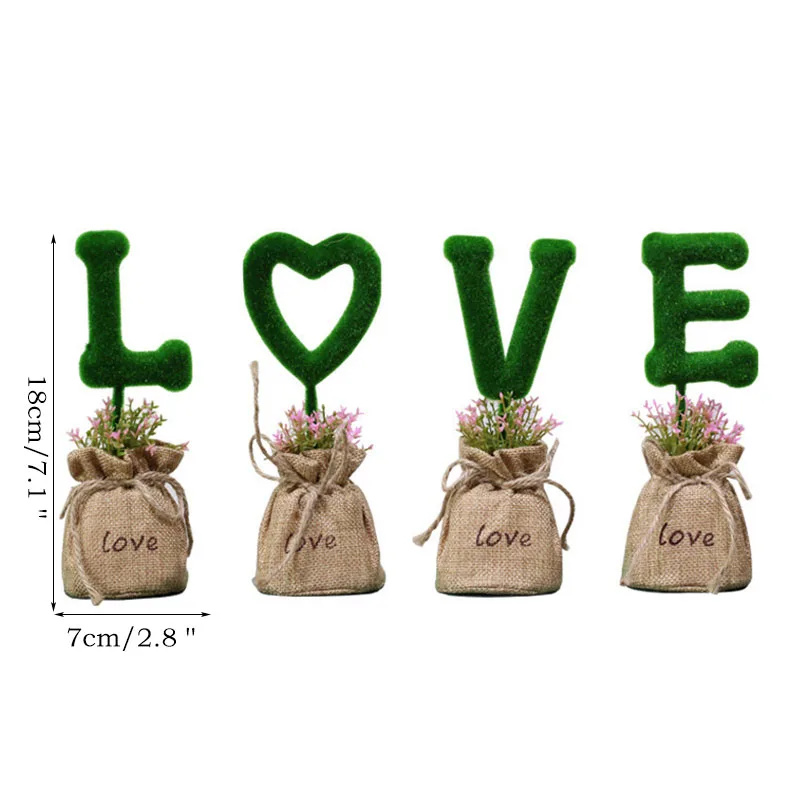 

Simulation Plant Pot Home Accessories Set Decor Figurines Shop Office Desktop Window Bonsai Craft Ornaments Europe Pastoral Gift